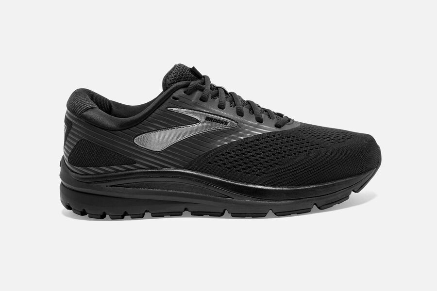 Addiction 14 Road Brooks Running Shoes NZ Mens - Black/Grey - FIVEKJ-934